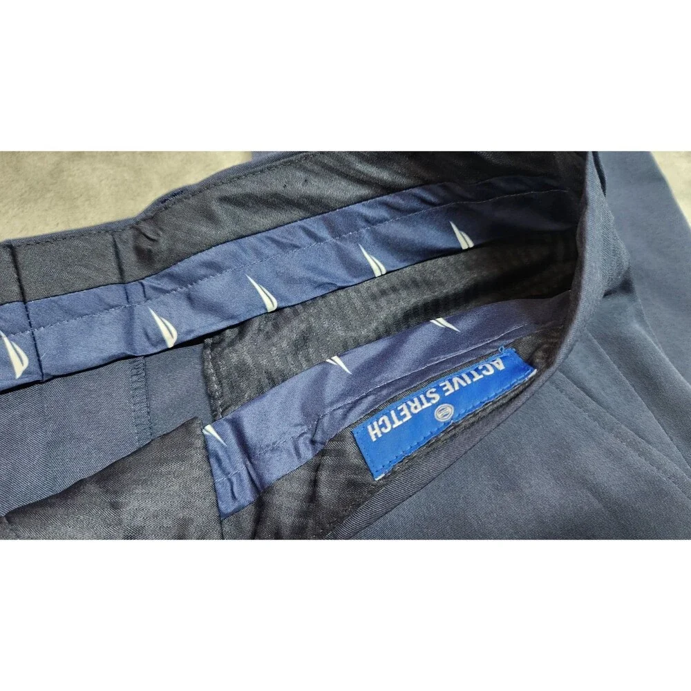 Nautica Men's‎ Size 34X30 Blue Modern Fit Active Stretch Suit Pants NWOT